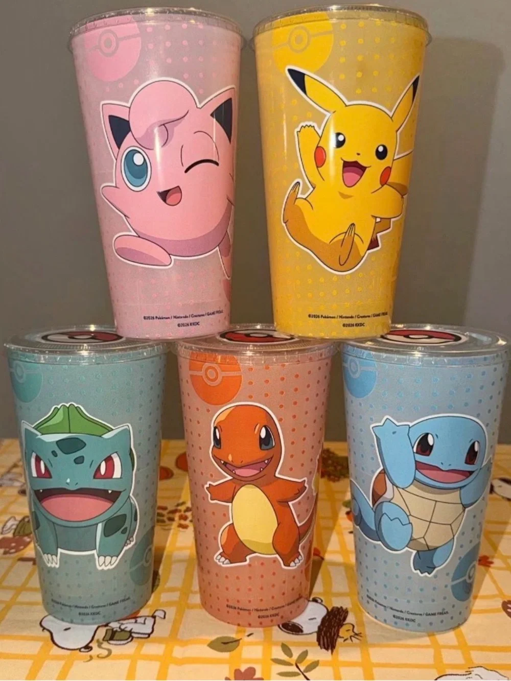 Krispy Kreme x Pokemon Cups - Set of 5
